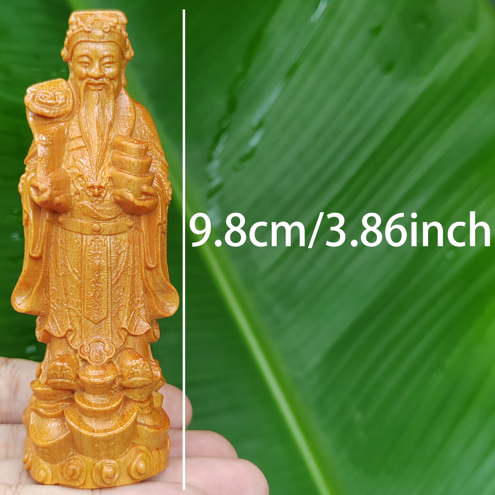 Wooden God of Wealth Figurine  - Home Decor Exchange のレビューと価格