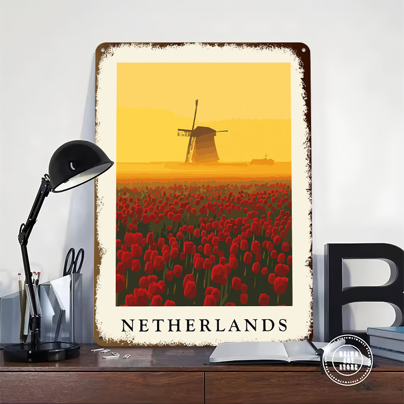 Netherlands Windmill and Tulip - Home Decor Netherlands のレビューと価格