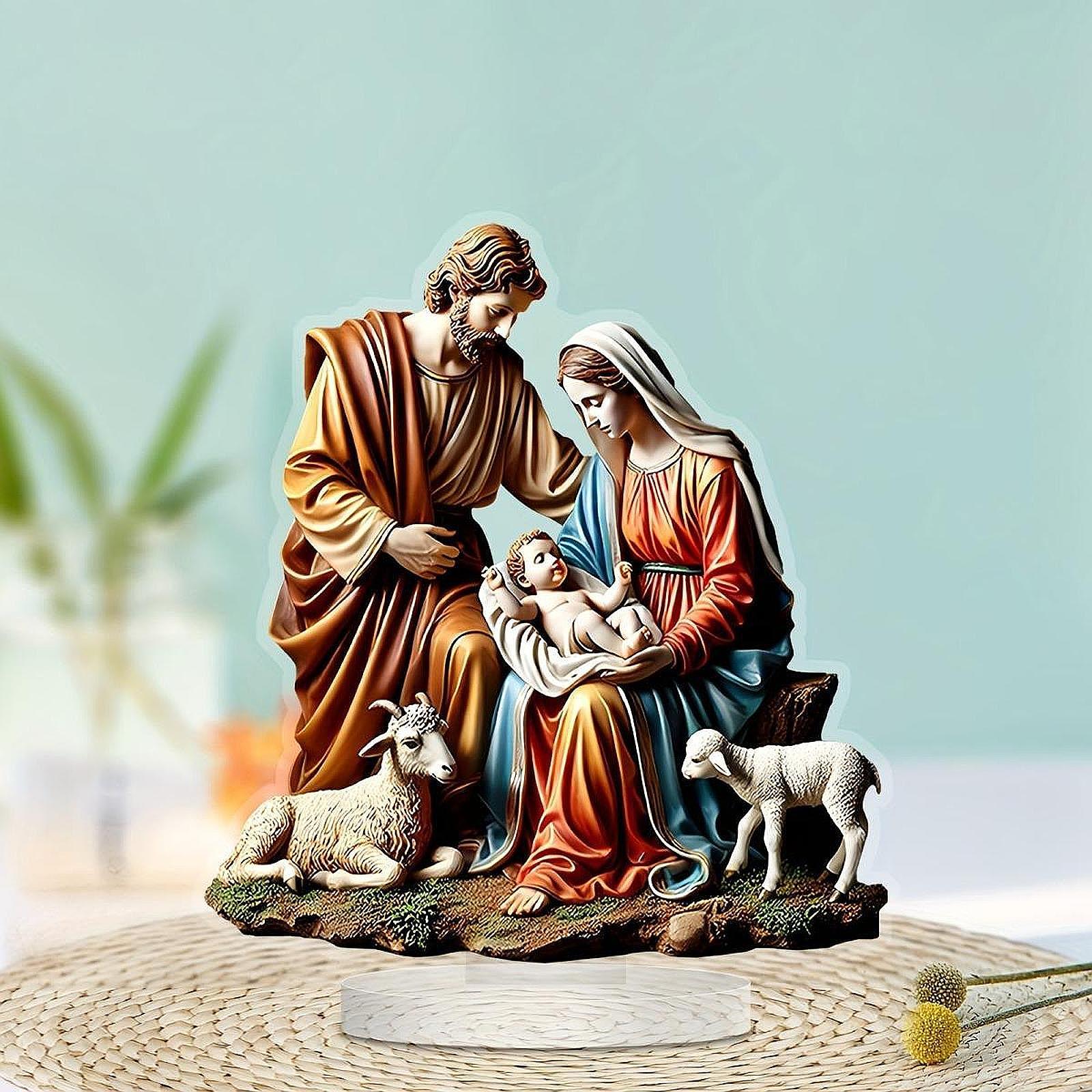 Virgin Mary and Baby Statue Cr - Home Decor Quirky のレビューと価格
