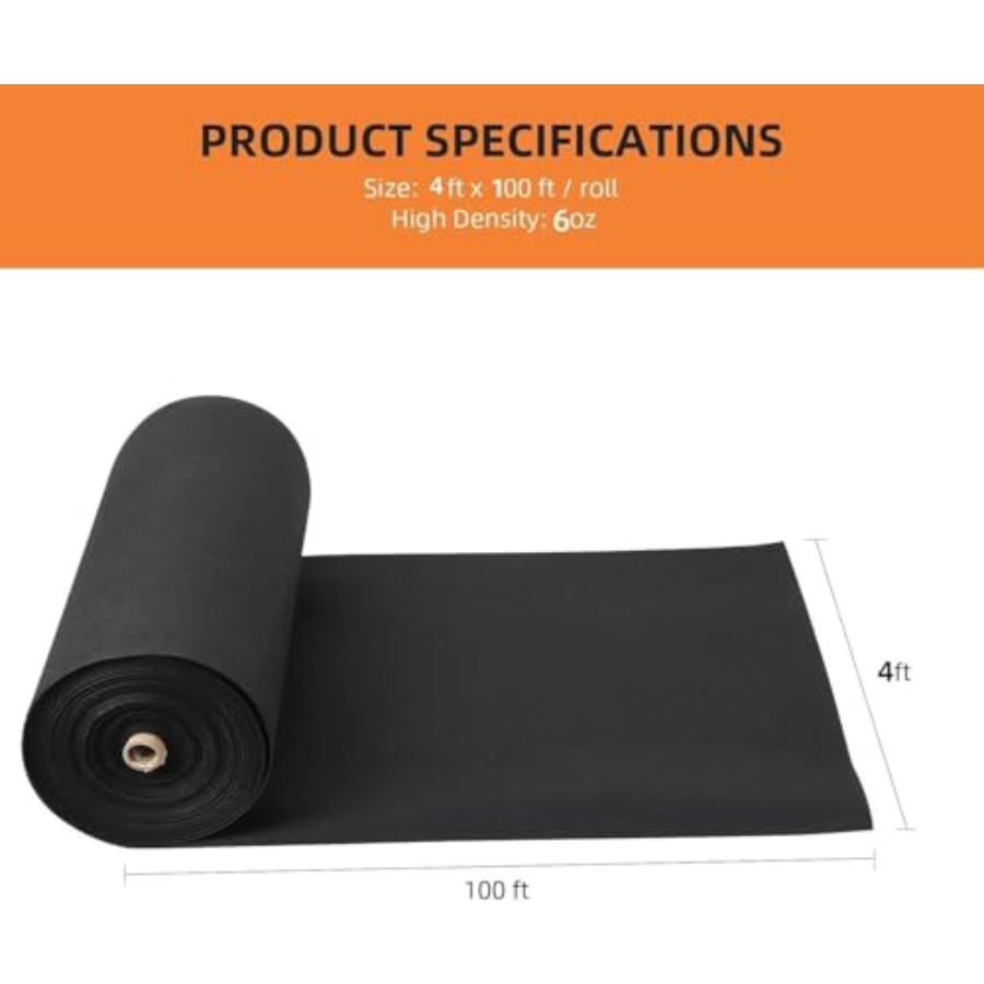 Geotextile Fabric 4Ft x 100Ft  - X Home Decor のレビューと価格