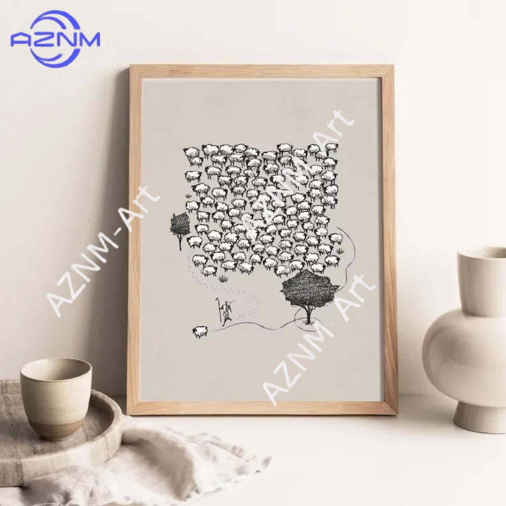 Jesus Leaves The 99 Shepherd C - Home Decor Jesus のレビューと価格