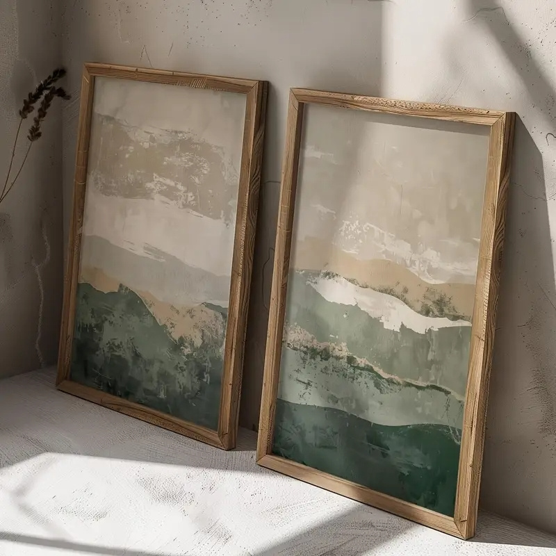 2pcs/set Wabi Sabi Abstract Ge - Home Decor Korea のレビューと価格