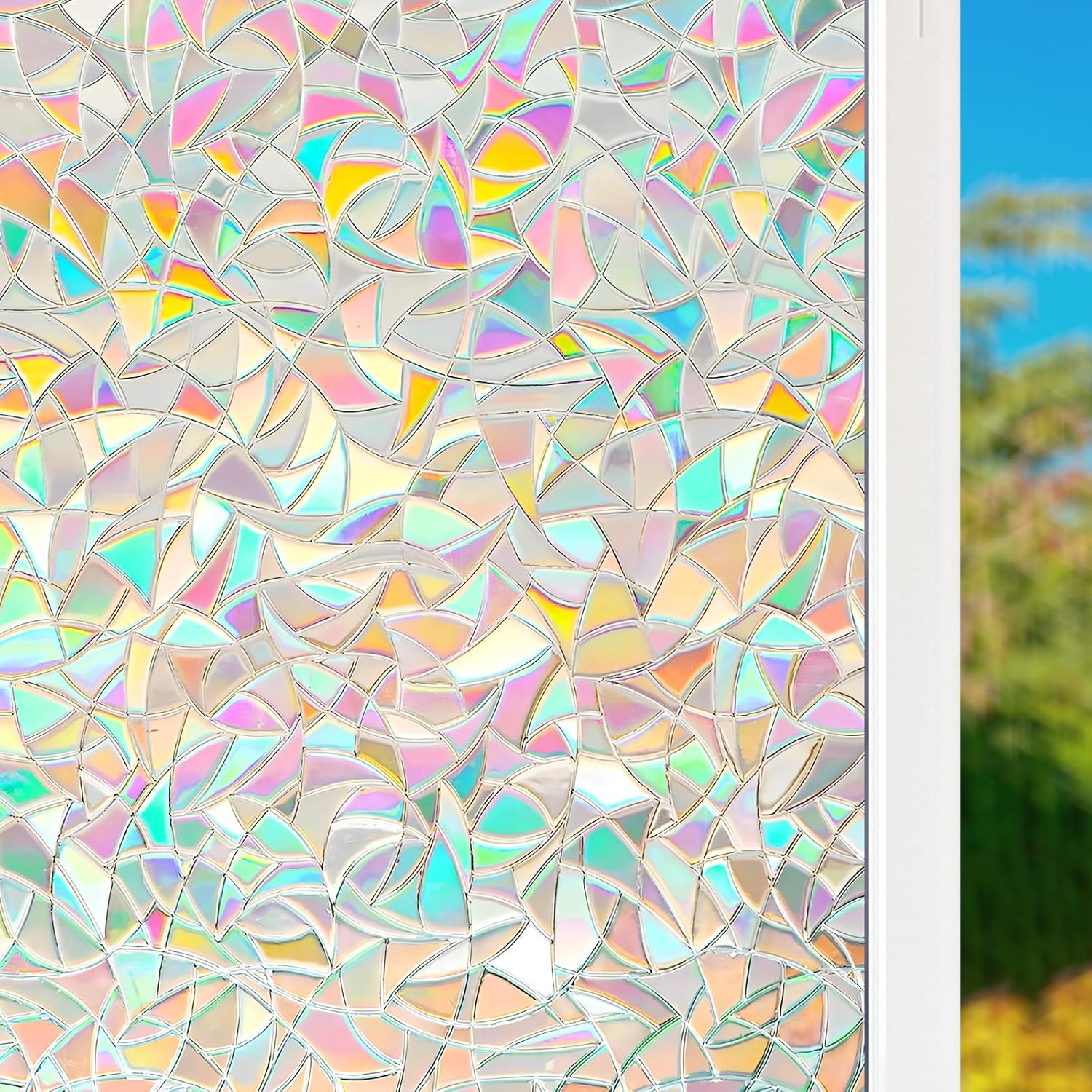 Rainbow Window Privacy Film No - X Home Decor のレビューと価格