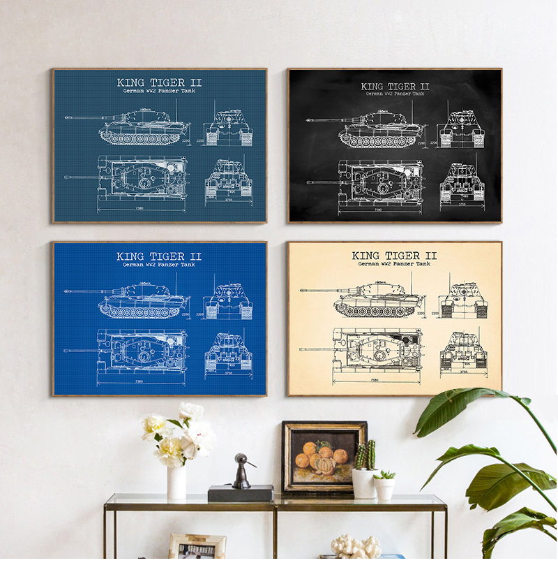 WW2 Tank Patent Vintage Poster - Germany Home Decor のレビューと価格