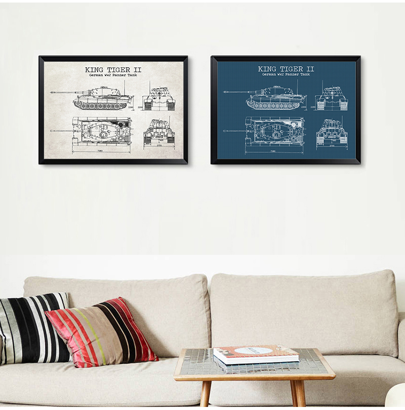 WW2 Tank Patent Vintage Poster - Germany Home Decor のレビューと価格