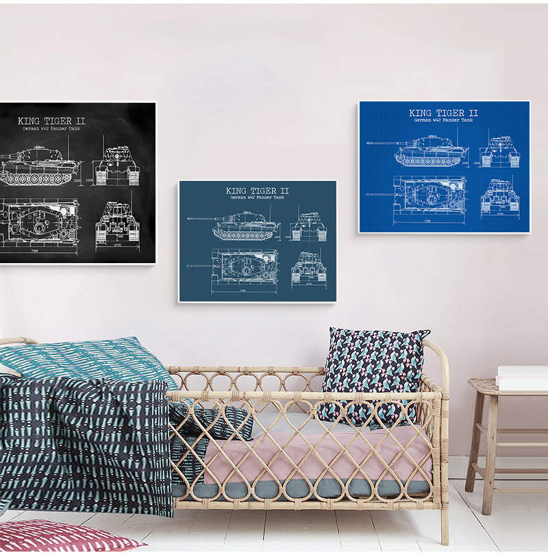WW2 Tank Patent Vintage Poster - Germany Home Decor のレビューと価格