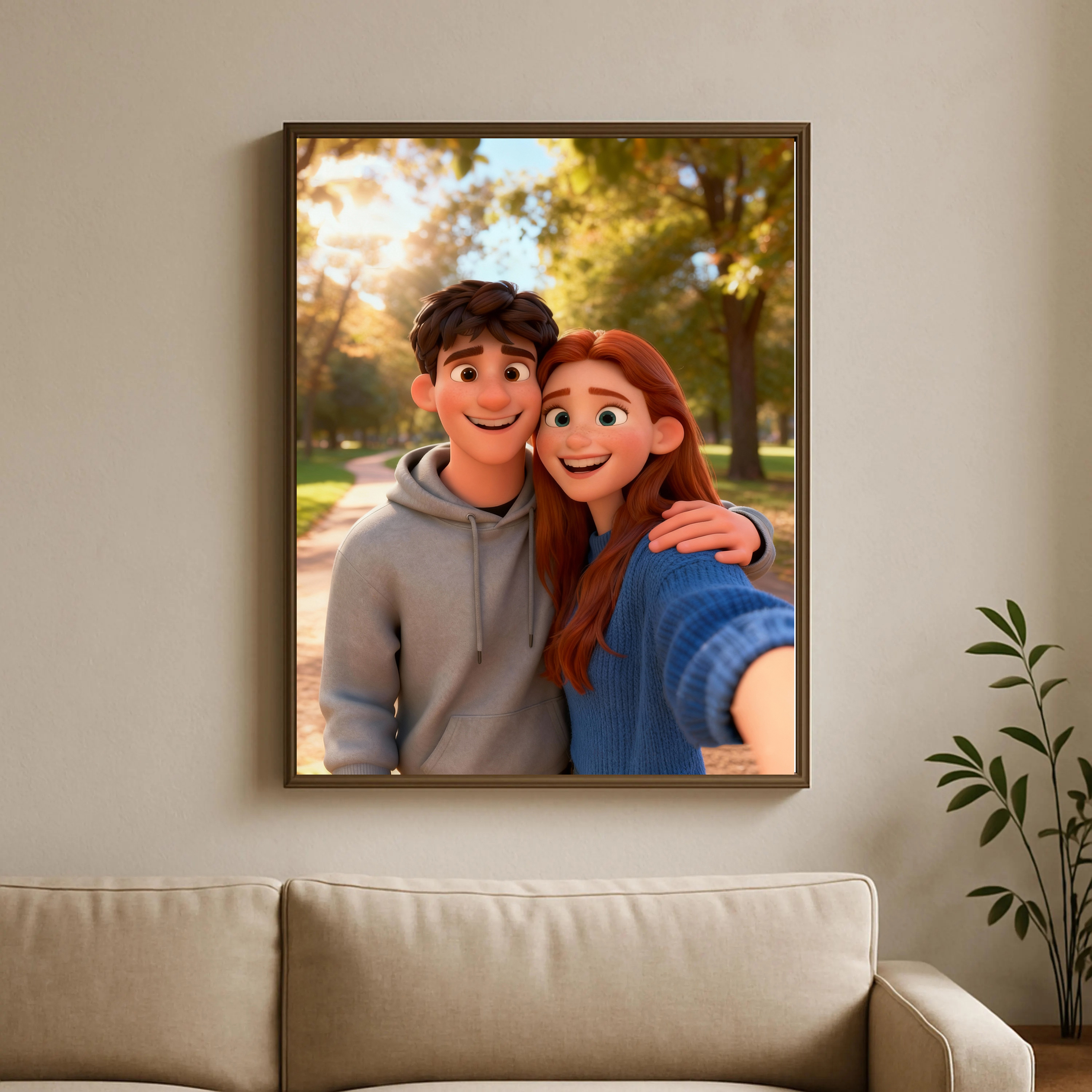 Custom Cartoon-Style Character - Home Decor Foto のレビューと価格