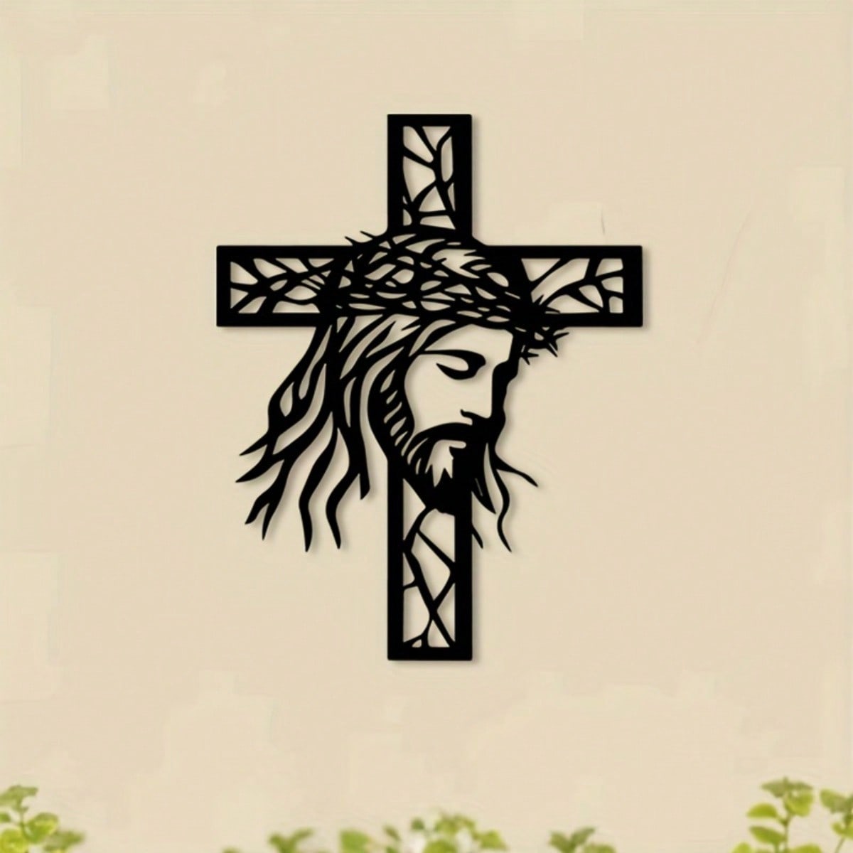 Iron Jesus Cross Wall Art - Me - Home Decor Jesus のレビューと価格