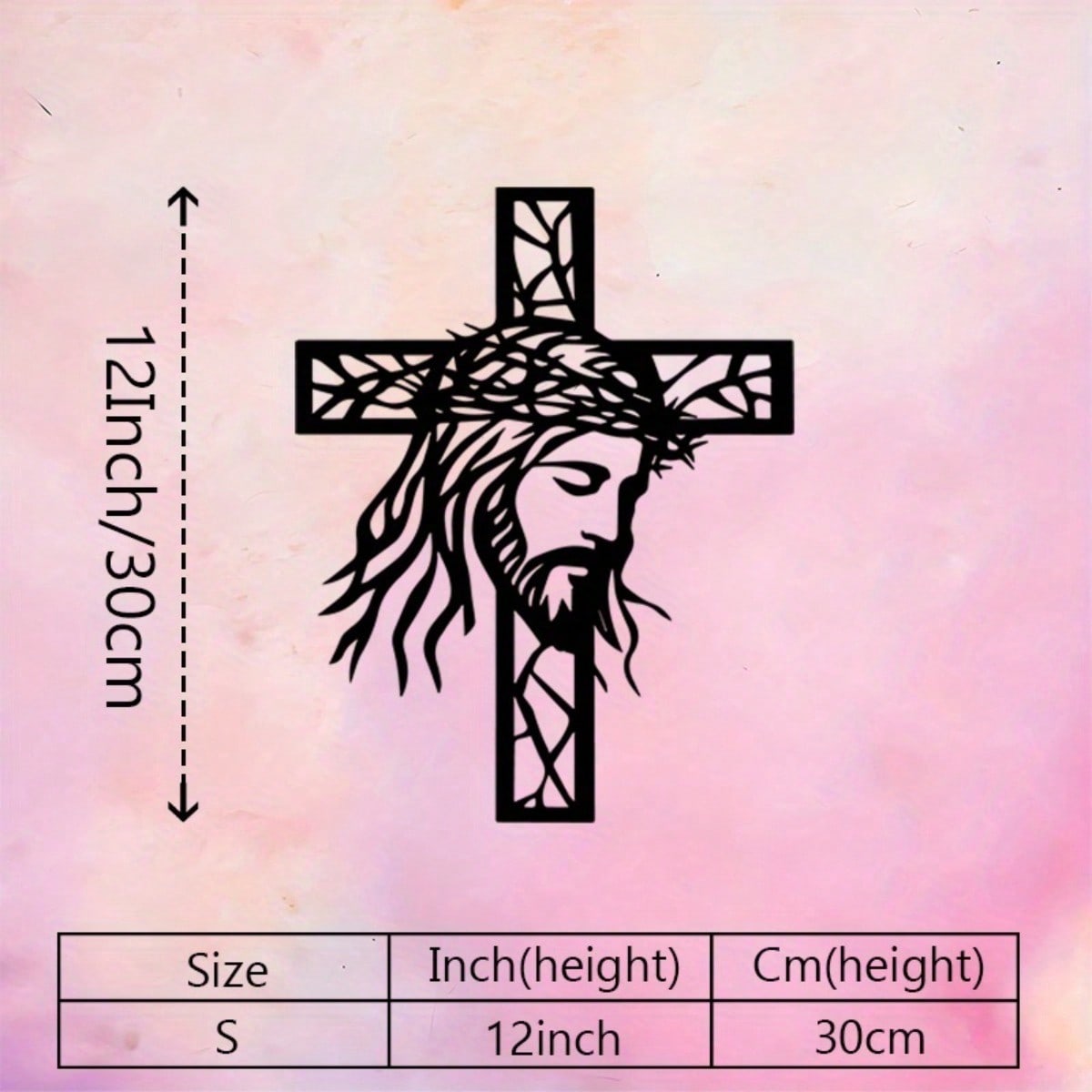 Iron Jesus Cross Wall Art - Me - Home Decor Jesus のレビューと価格
