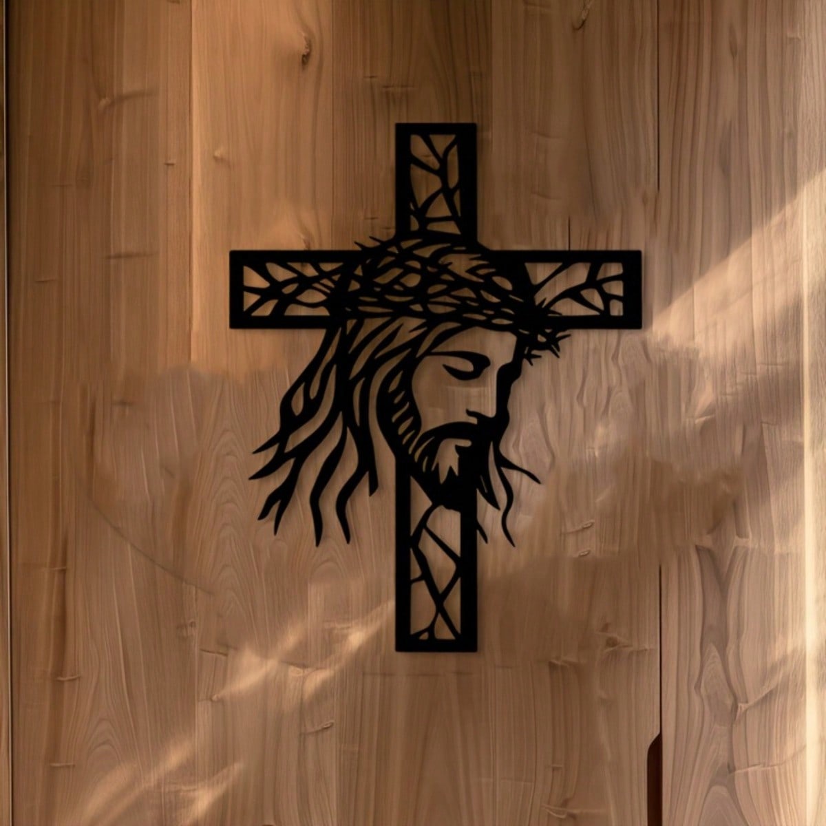 Iron Jesus Cross Wall Art - Me - Home Decor Jesus のレビューと価格