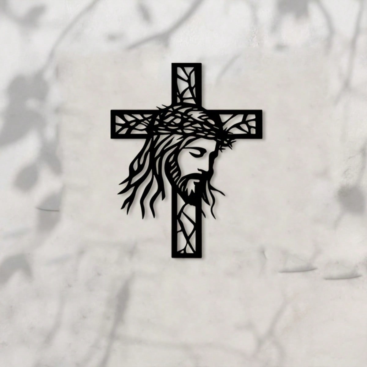 Iron Jesus Cross Wall Art - Me - Home Decor Jesus のレビューと価格