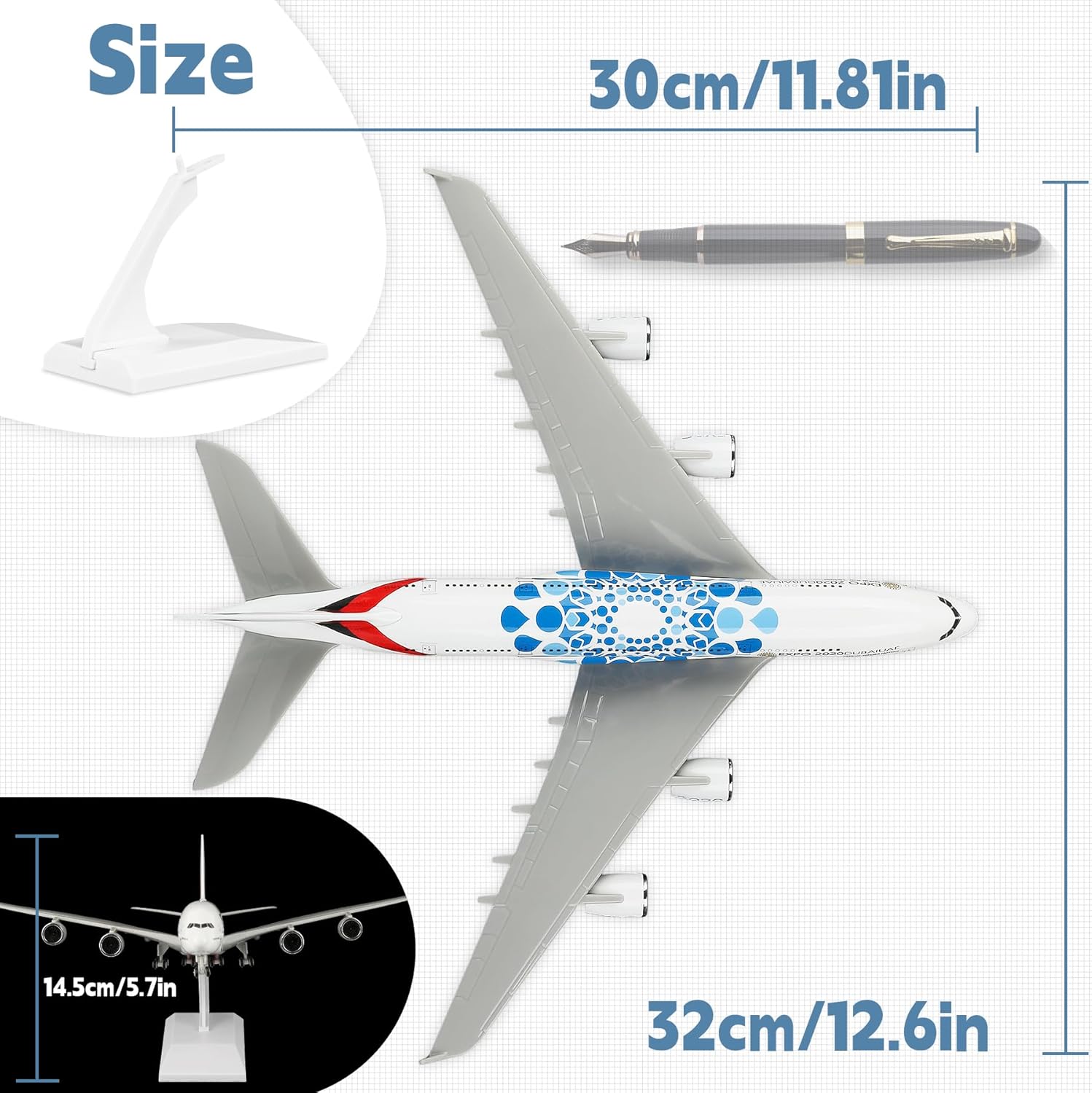 30cm UAE Expo A380 Airlines Di - Home Decor Expo のレビューと価格