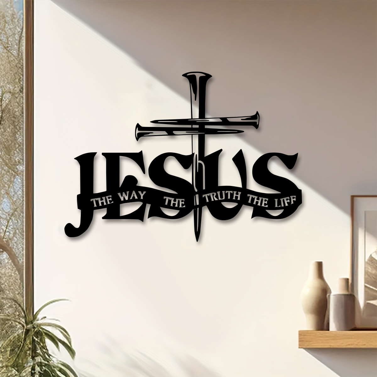Jesus Metal Wall Decor - Elega - Home Decor Jesus のレビューと価格