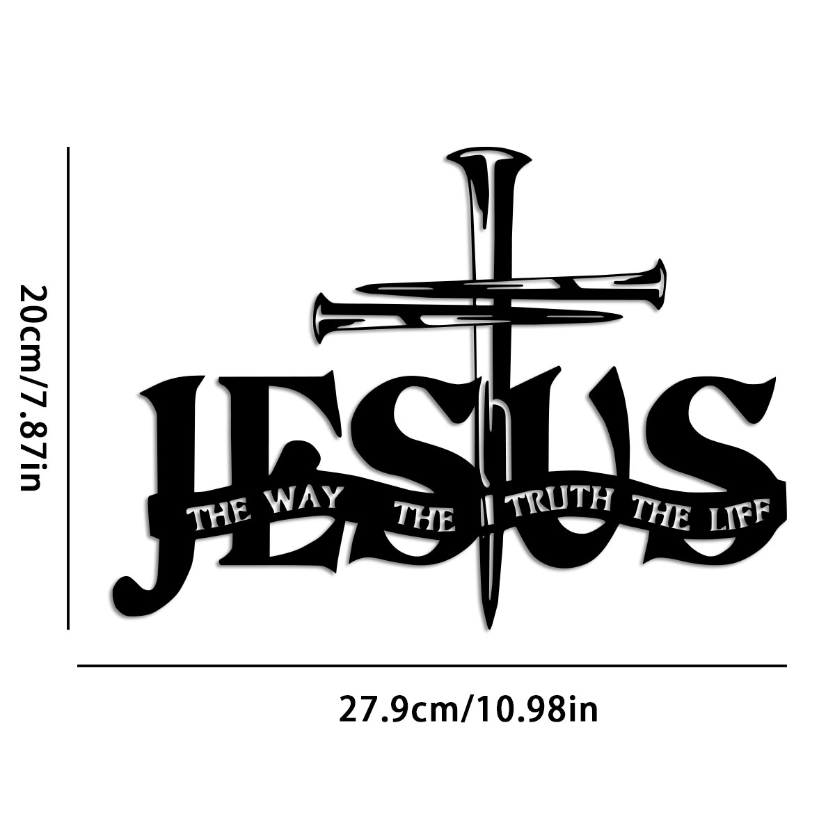 Jesus Metal Wall Decor - Elega - Home Decor Jesus のレビューと価格