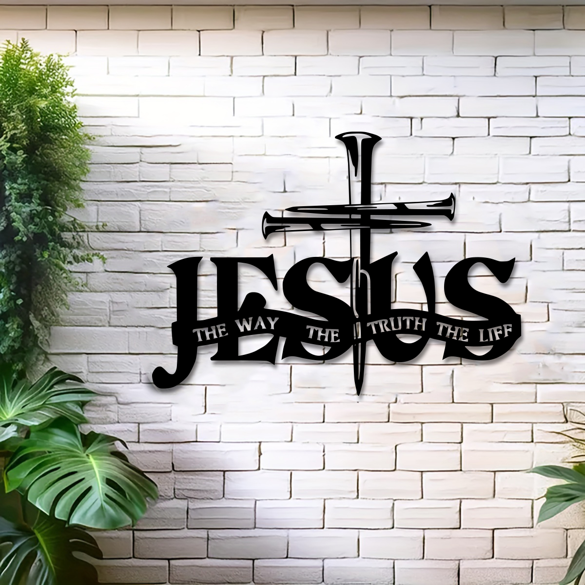 Jesus Metal Wall Decor - Elega - Home Decor Jesus のレビューと価格