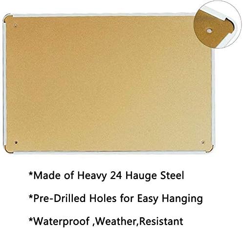 HOUVSSEN Metal Tin Sign, 8 x 1 - X Home Decor のレビューと価格