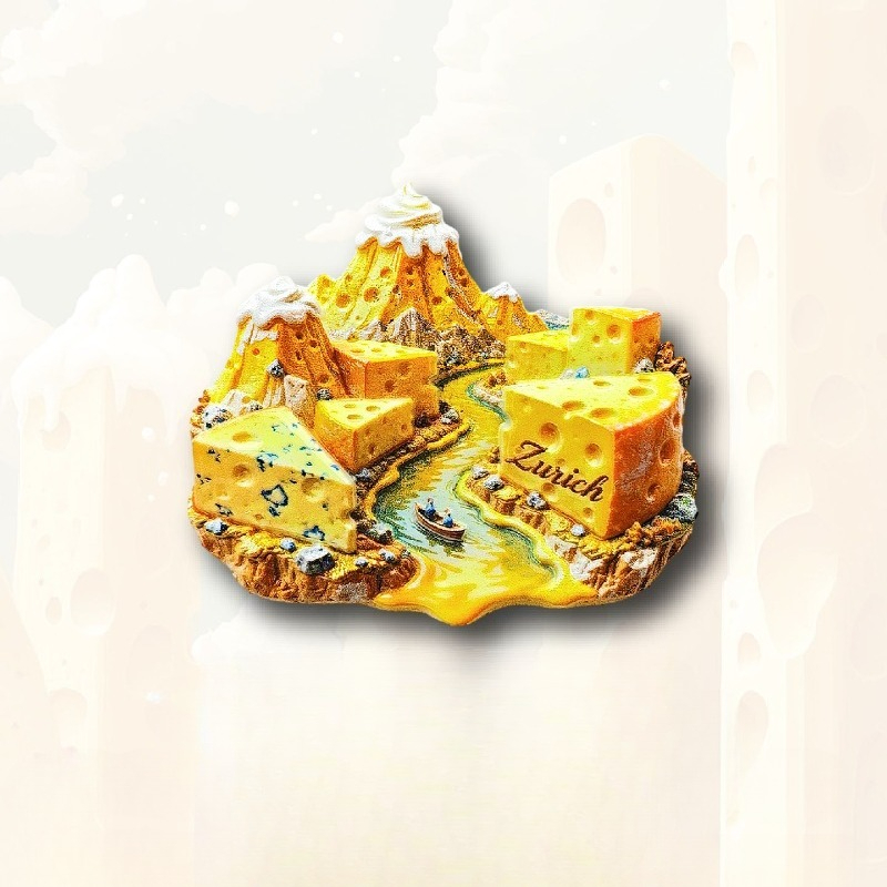 Zurich Cheese Fridge Magnet -  - Home Decor Zurich のレビューと価格