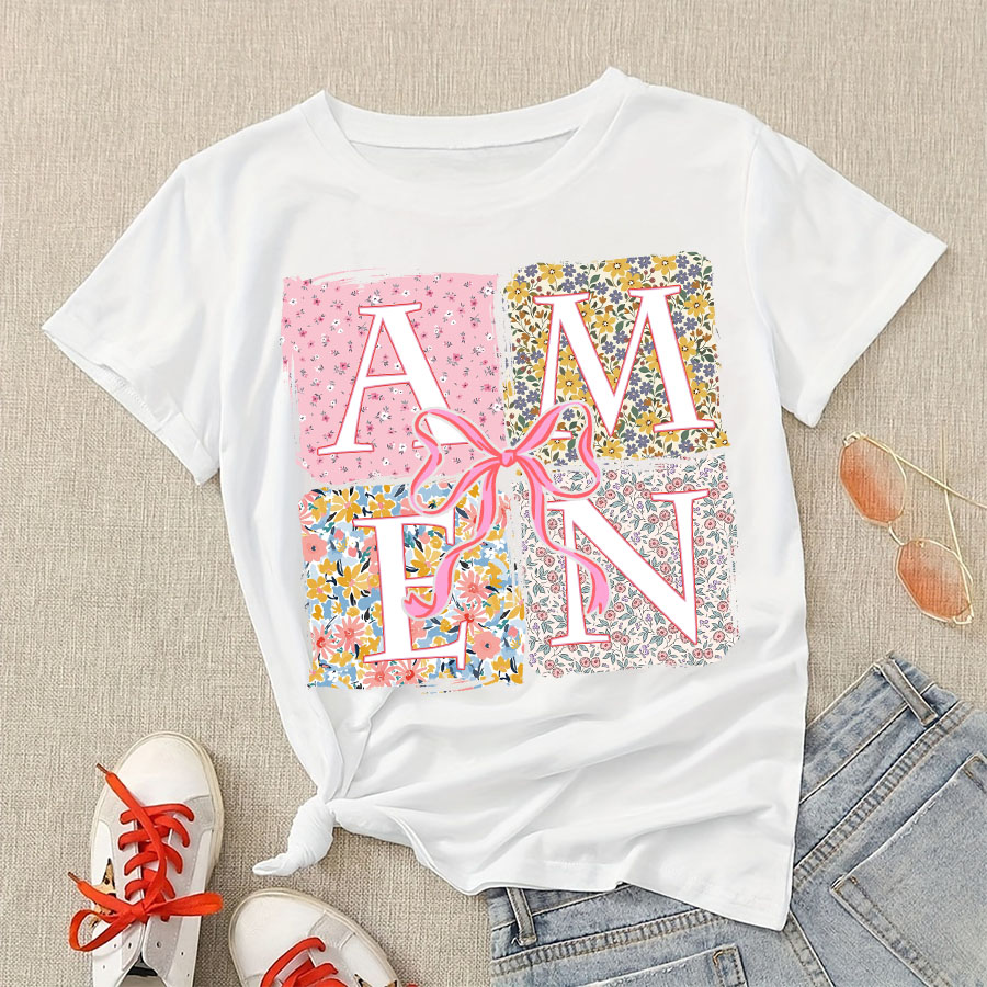 Floral Amen Bible Verses DIY I - Decorative Throw Pillow のレビューと価格