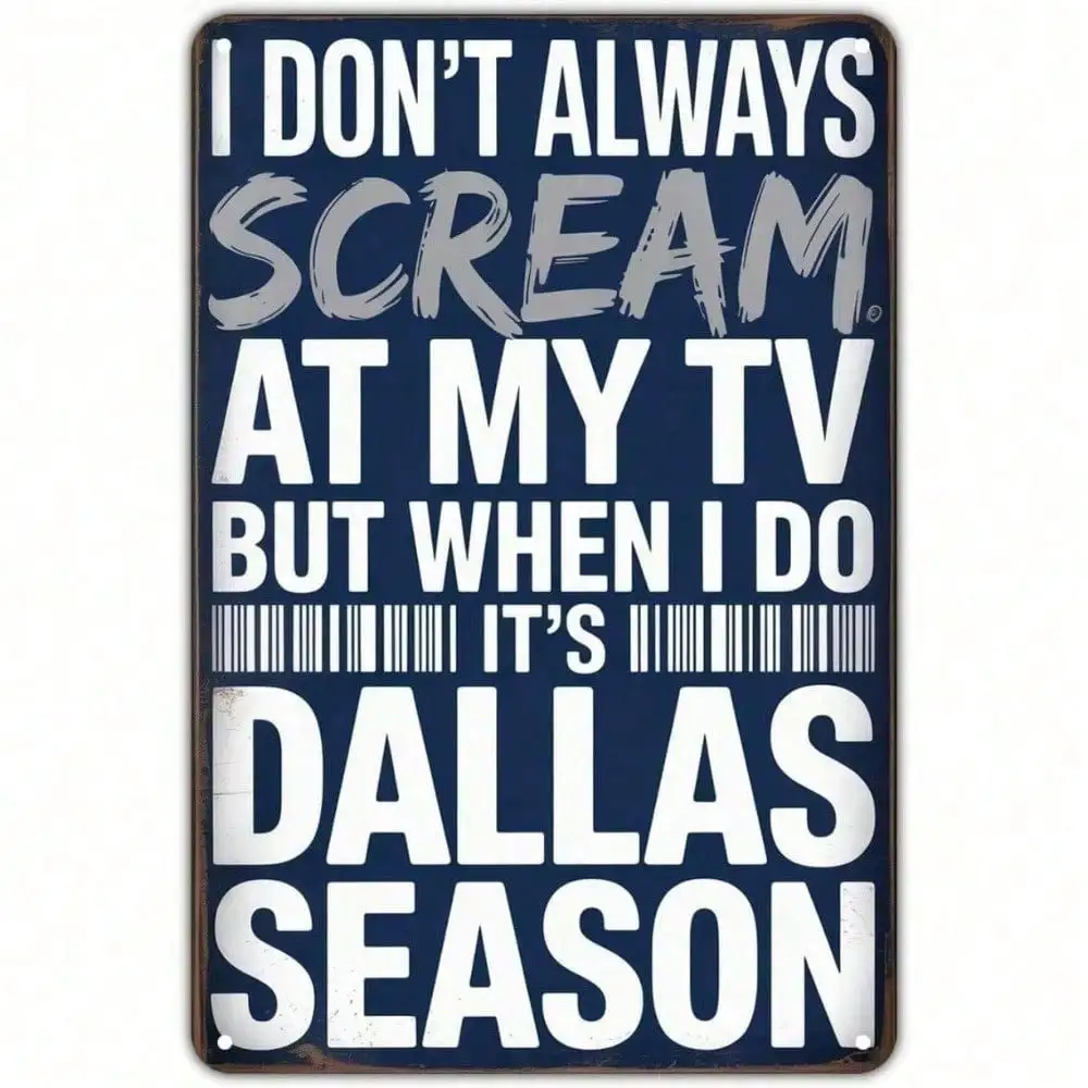Dallas Cowboys Metal Tin Sign, - Home Decor Dallas のレビューと価格