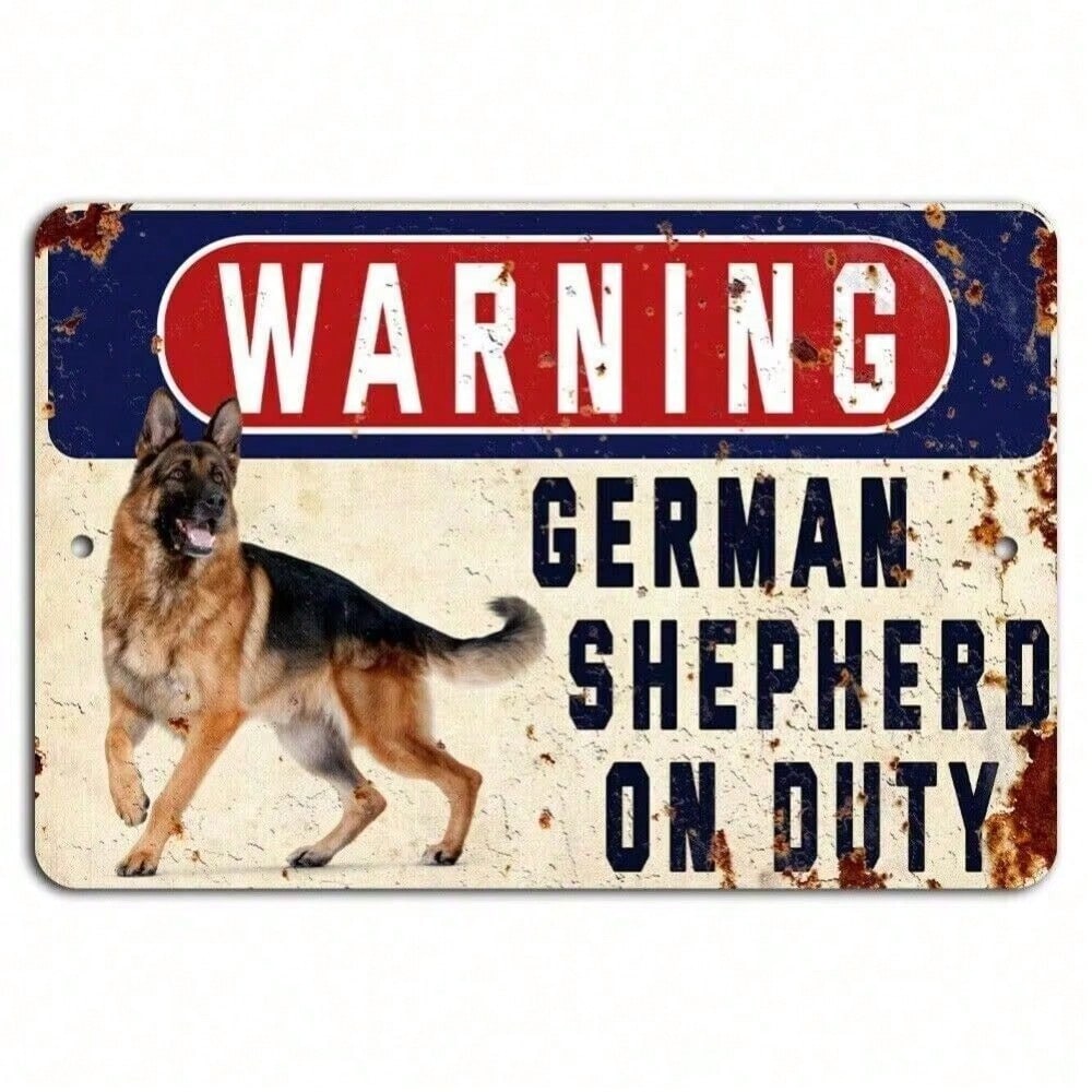 German Shepherd On Duty Metal  - Germany Home Decor のレビューと価格