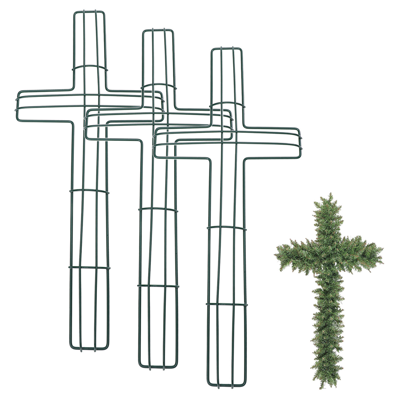 3Pcs Strong Wreath Frame Wreat - Home Decor Garland のレビューと価格