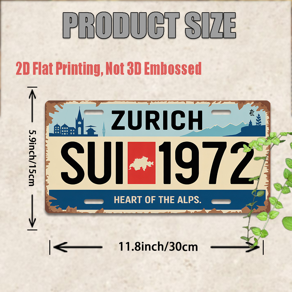 AL Sign - Vintage Durable Meta - Home Decor Zurich のレビューと価格
