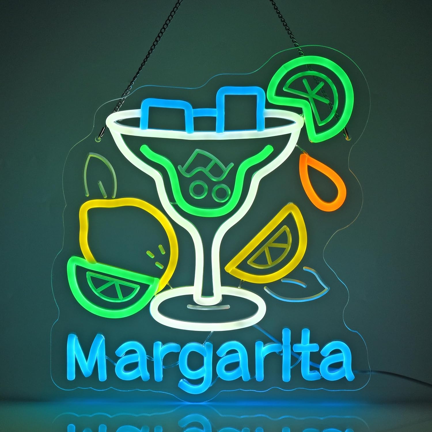 Margarita Neon Sign Wall Art D - Home Decor Wall Art のレビューと価格