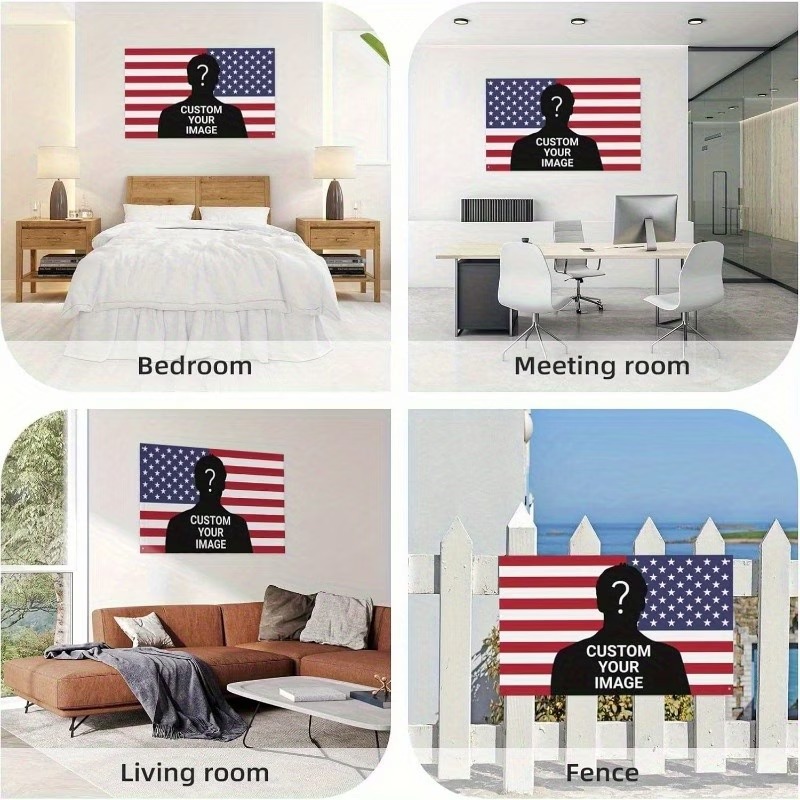 Custom USA PINK Flag Banner Pr - Home Decor Png のレビューと価格