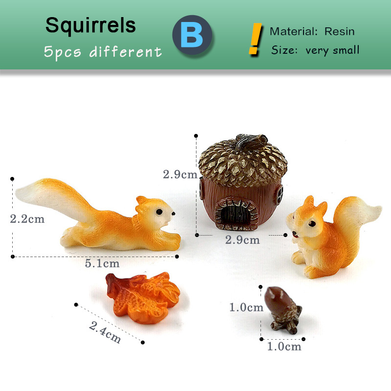 Forest Simulated Squirrel Mini - Home Decor Korea のレビューと価格