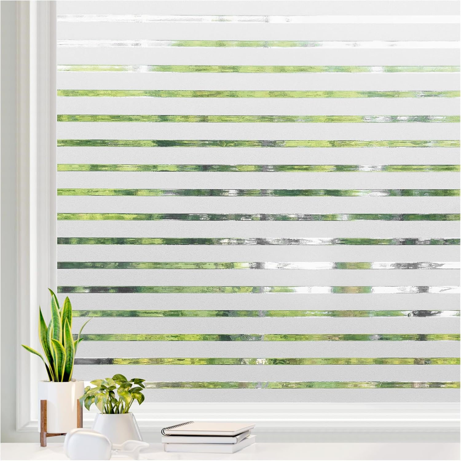 Frosted Stripe Window Privacy  - X Home Decor のレビューと価格