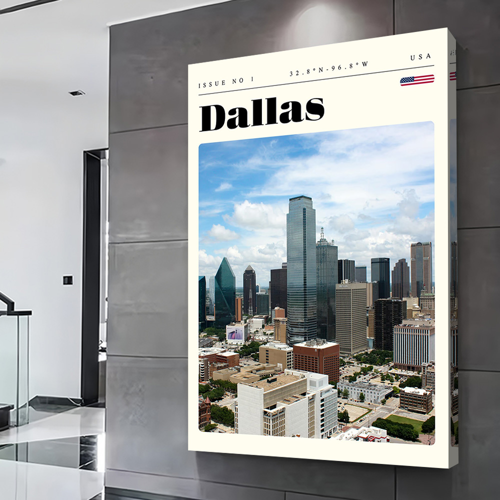 Dallas Texas Travel Printing P - Home Decor Dallas のレビューと価格