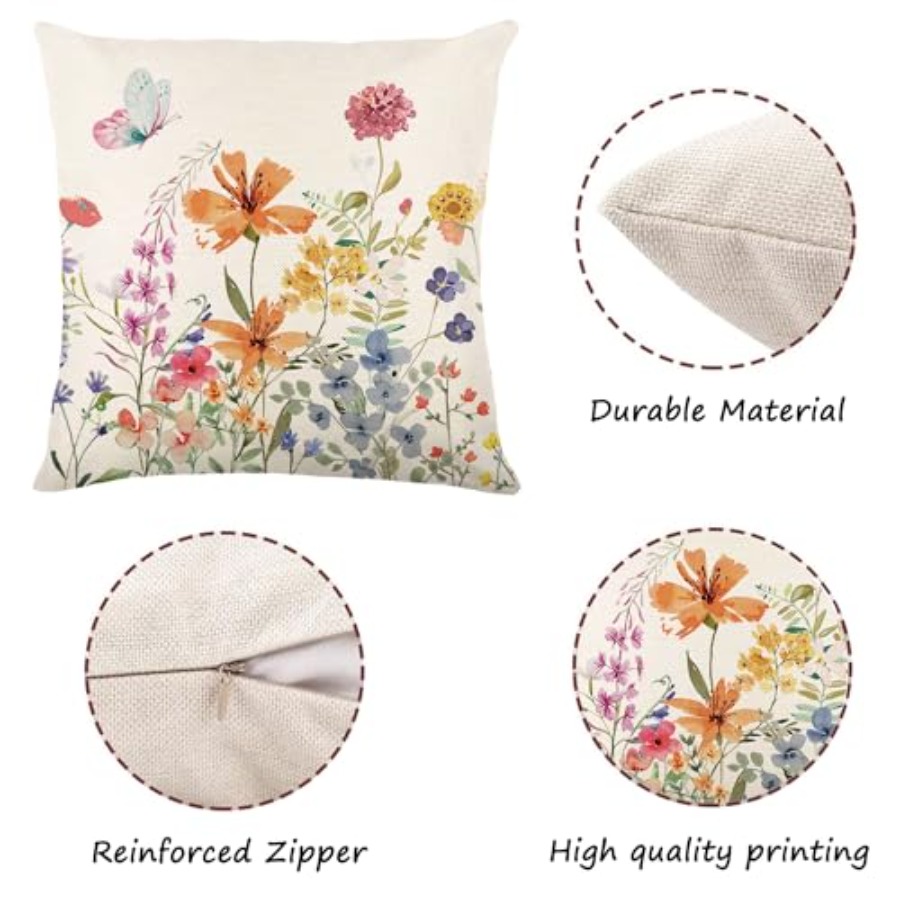 Spring Decorations for Home -  - Decorative Throw Pillow のレビューと価格