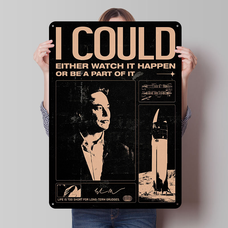 Elon Musk Quotes Metal Poster  - Home Decor Quotes On Wall のレビューと価格