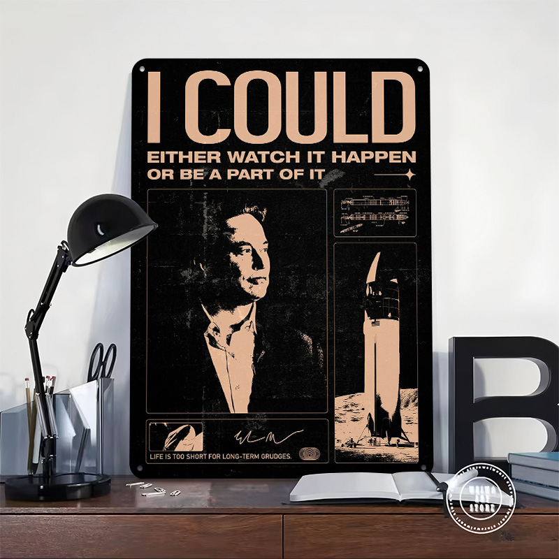 Elon Musk Quotes Metal Poster  - Home Decor Quotes On Wall のレビューと価格