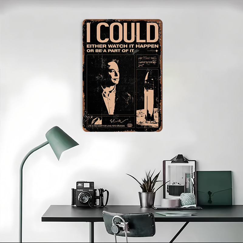 Elon Musk Quotes Metal Poster  - Home Decor Quotes On Wall のレビューと価格