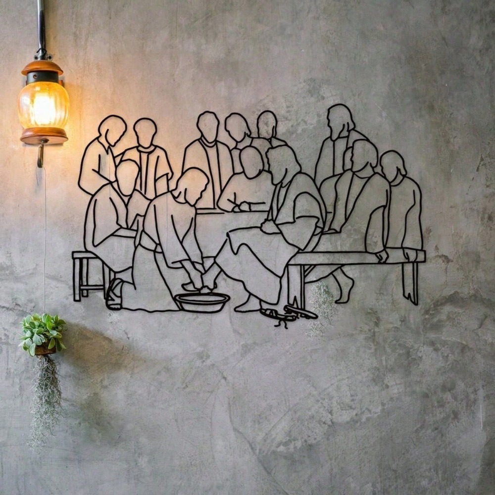 1pc Jesus Apostles Metal Wall  - Home Decor Jesus のレビューと価格