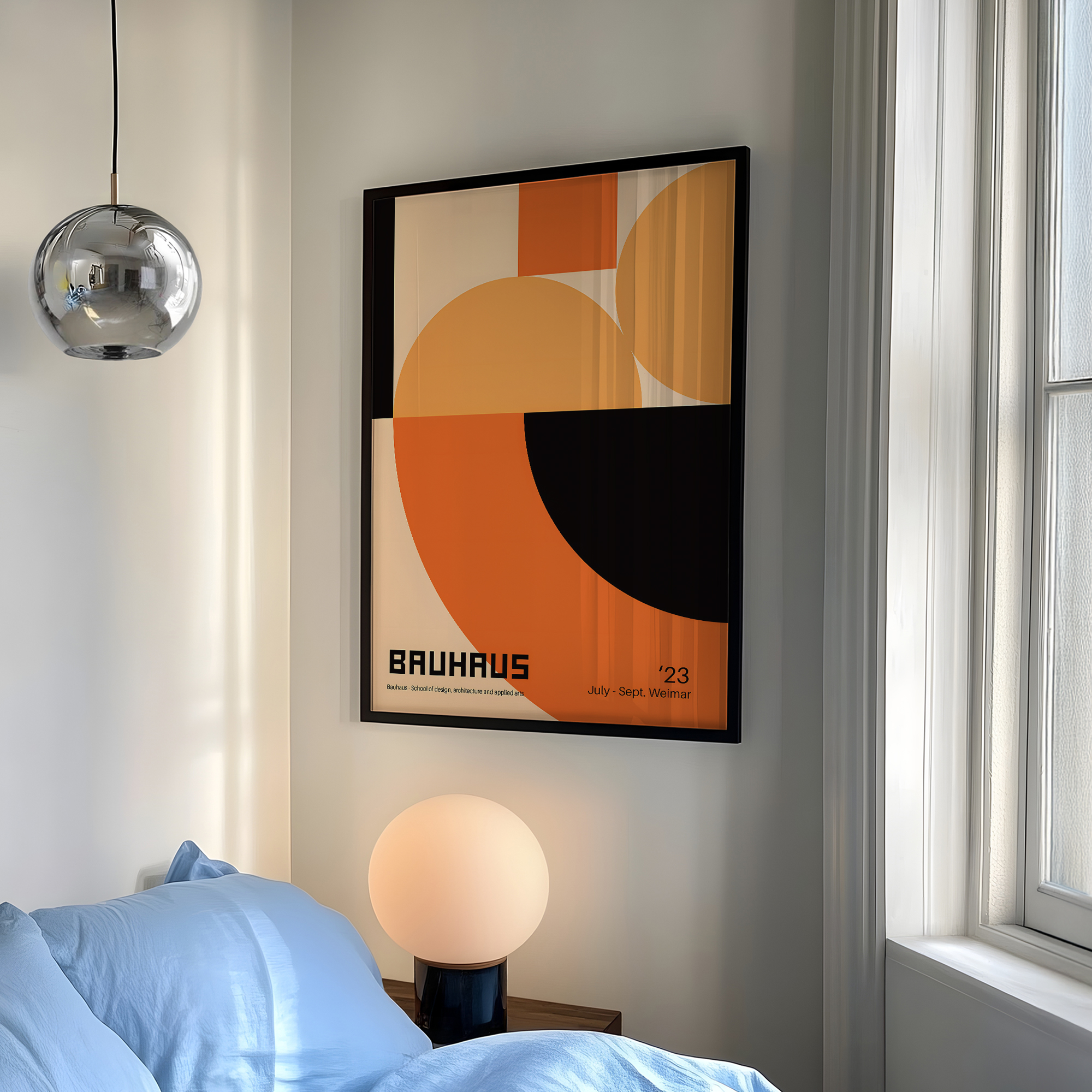 Modern Geometry Bauhaus School - Home Decor Orange のレビューと価格