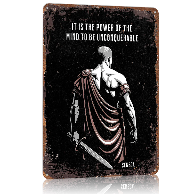 Seneca Stoic Quote Metal Poste - Home Decor Quotes On Wall のレビューと価格