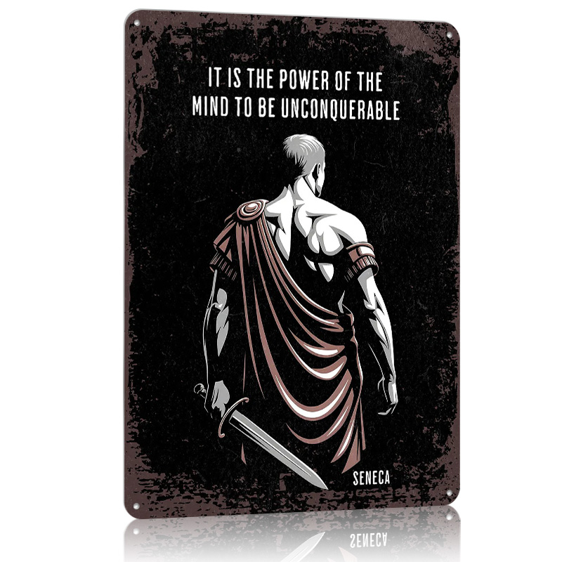 Seneca Stoic Quote Metal Poste - Home Decor Quotes On Wall のレビューと価格