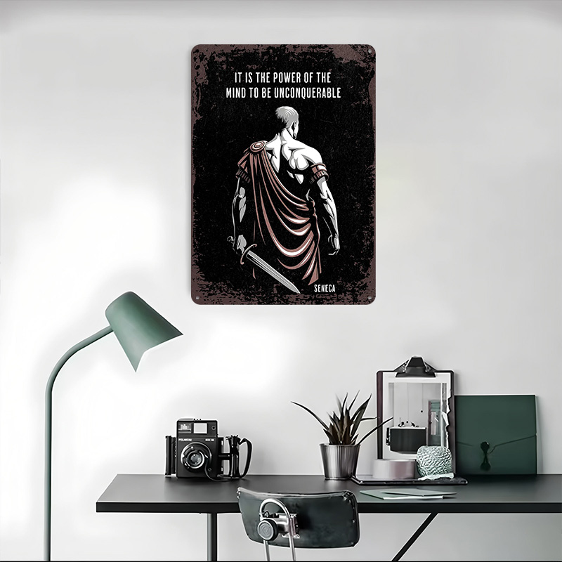 Seneca Stoic Quote Metal Poste - Home Decor Quotes On Wall のレビューと価格