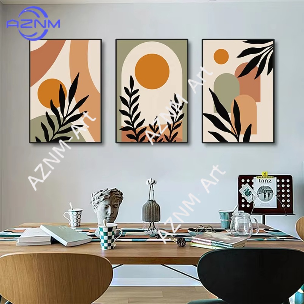 1Pc/3Pcs Orange Bohemian Leave - Home Decor Orange のレビューと価格