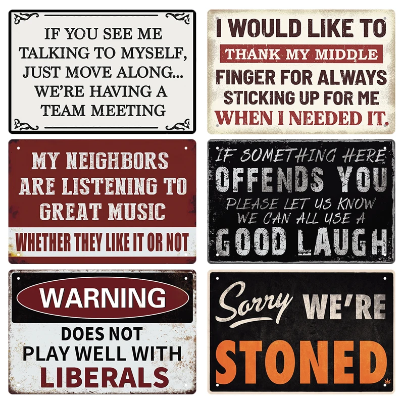 Funny Tin Sign Toilet Home Off - X Home Decor のレビューと価格