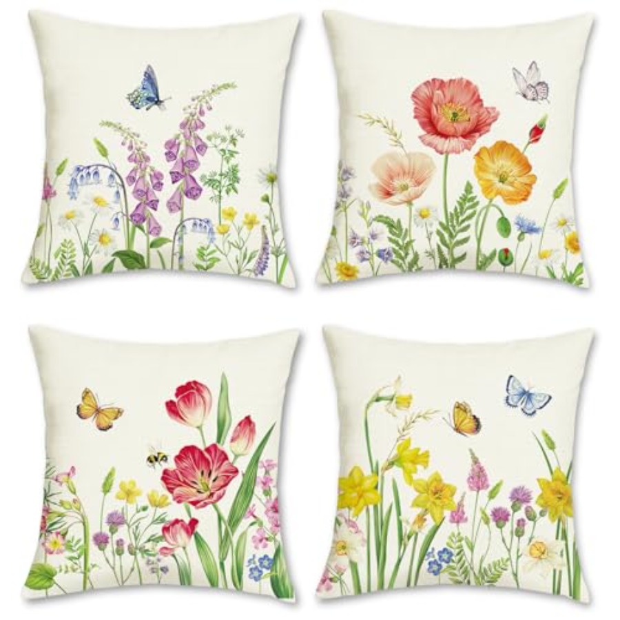 Floral Outdoor Throw Pillow Co - Decorative Throw Pillow のレビューと価格