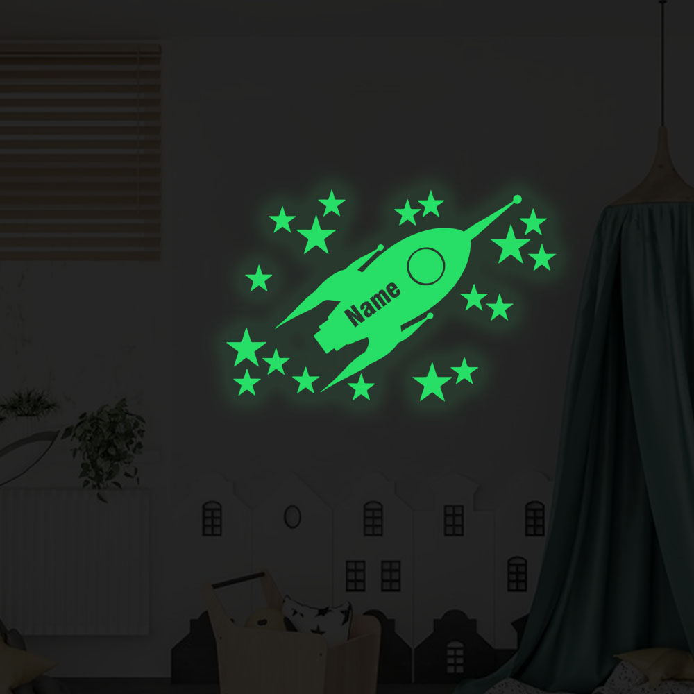 1pc Cartoon Rockets and stars  - Home Decor Wall Art のレビューと価格