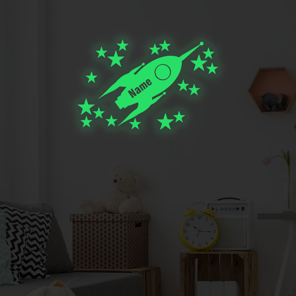 1pc Cartoon Rockets and stars  - Home Decor Wall Art のレビューと価格