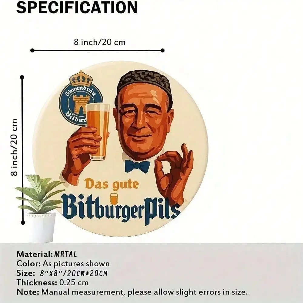Retro Bitburger German Brewery - Germany Home Decor のレビューと価格