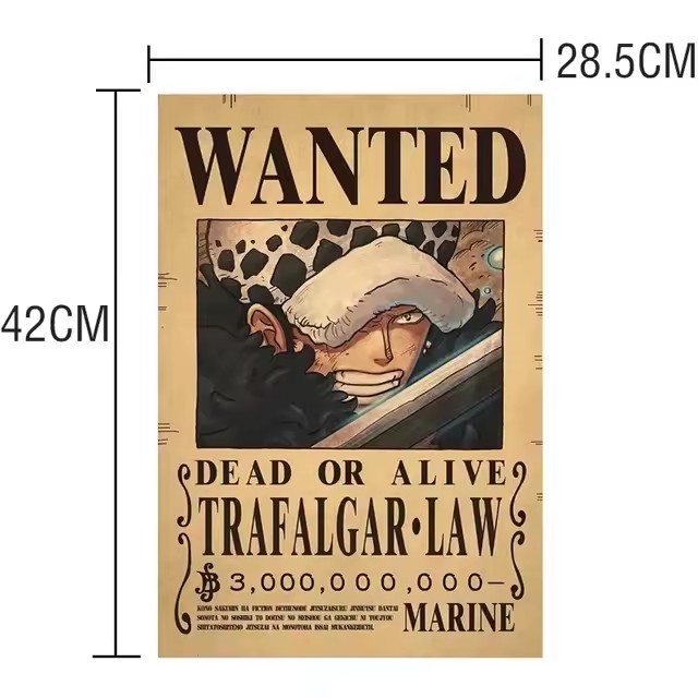 Anime One Piece Bounty Wanted  - Home Decor Niche のレビューと価格