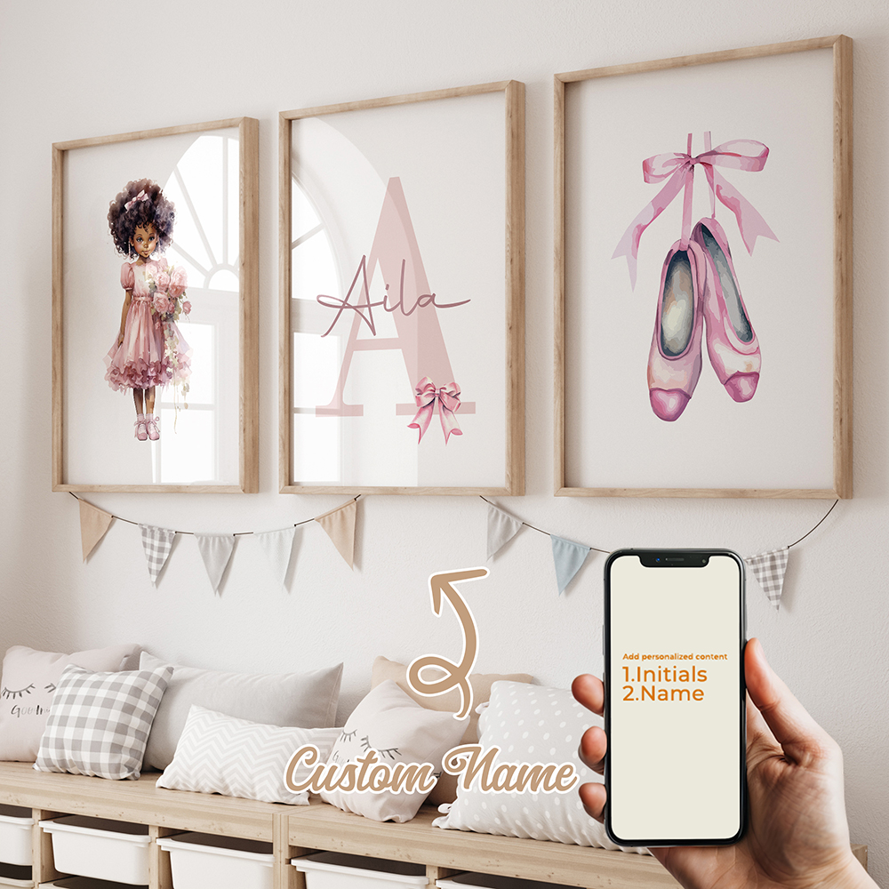 3pcs Personalized Custom Name  - Home Decor Foto のレビューと価格
