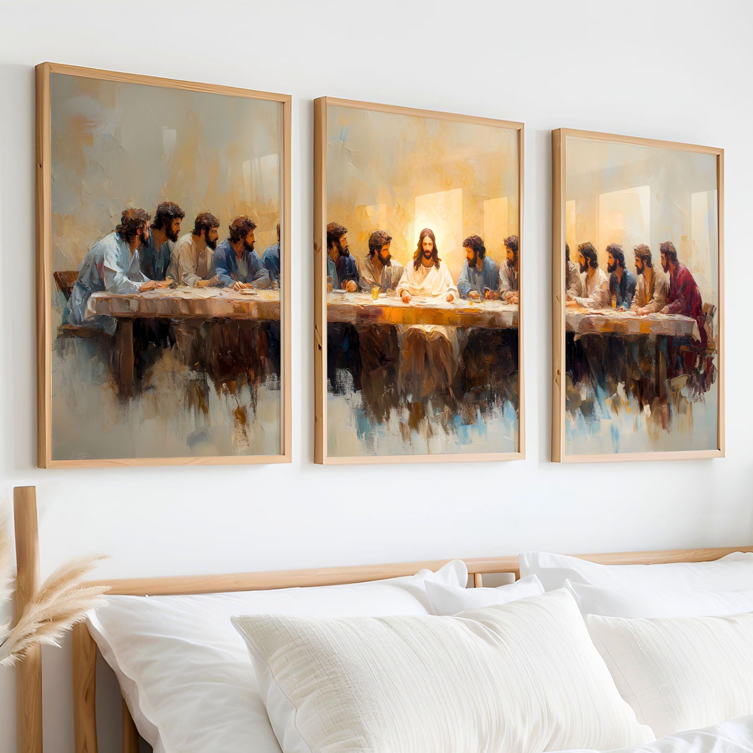 3pcs/set The Last Supper Wall  - Home Decor Jesus のレビューと価格