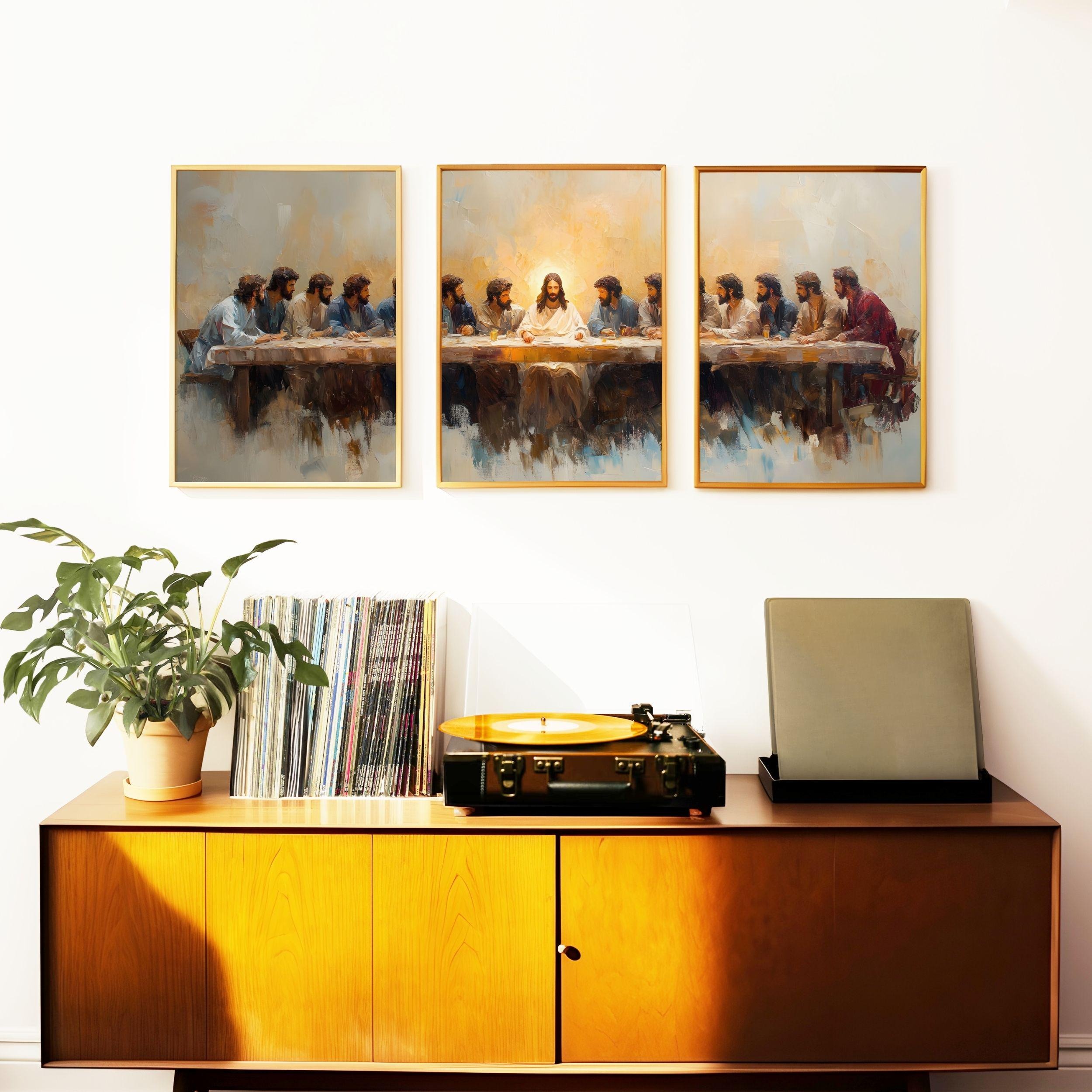 3pcs/set The Last Supper Wall  - Home Decor Jesus のレビューと価格